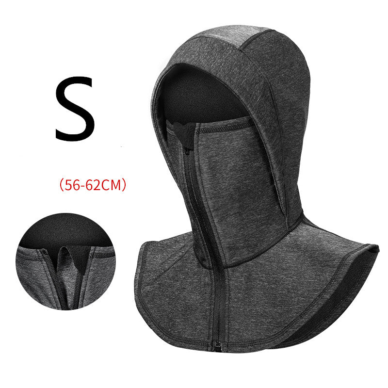 Winter warm hooded male bike riding mask