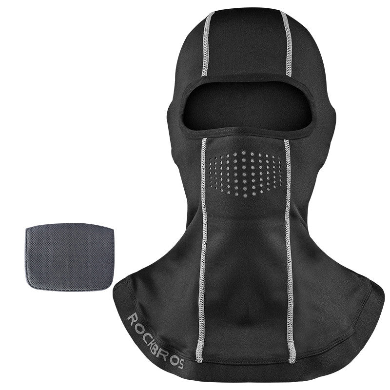 Winter warm hooded male bike riding mask
