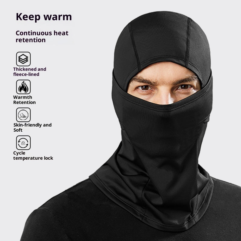 Riding Cold-proof Windproof Outdoor Fleece-lined Thermal Face Care Ski Mask