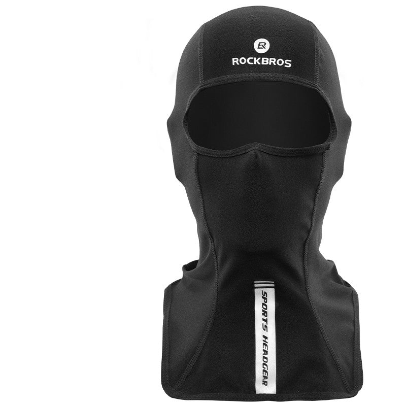 Winter warm hooded male bike riding mask