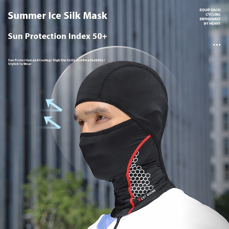 Sunscreen Riding Hat Motorcycle Ice Silk Full Face