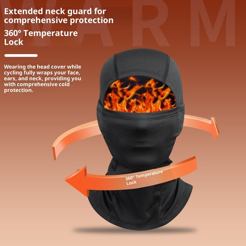 Riding Cold-proof Windproof Outdoor Fleece-lined Thermal Face Care Ski Mask