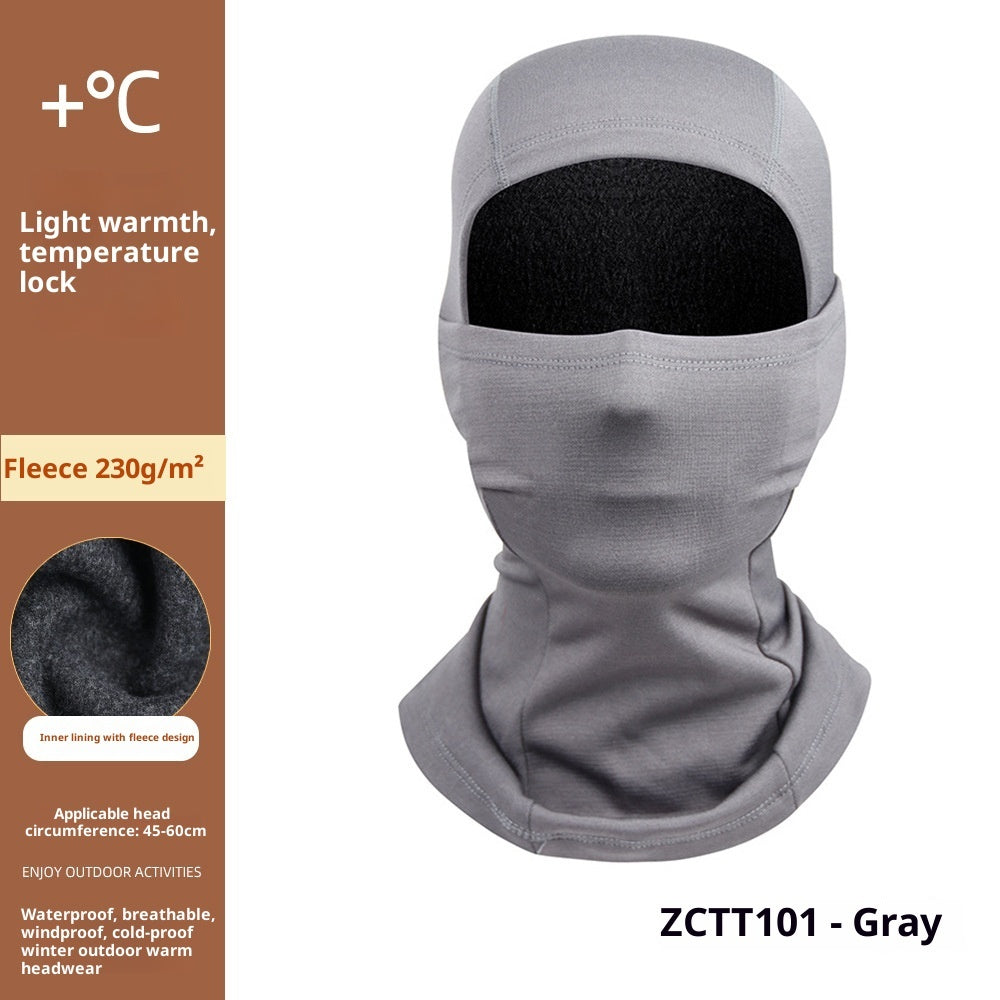 Riding Cold-proof Windproof Outdoor Fleece-lined Thermal Face Care Ski Mask